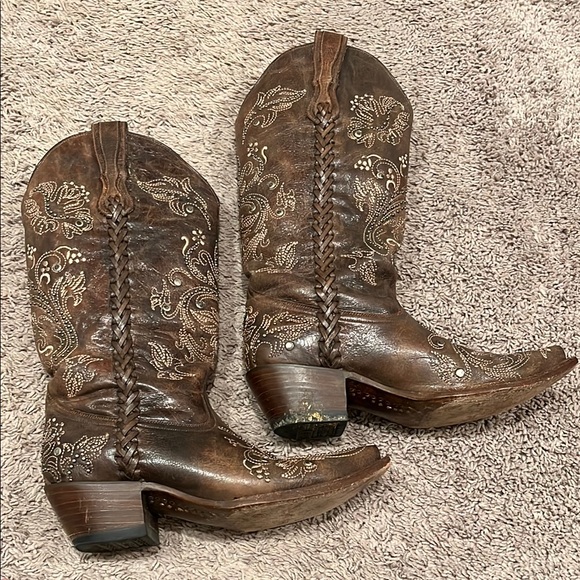 Corral EUC Brown Embroidered Women’s Western Boots - Picture 11 of 15